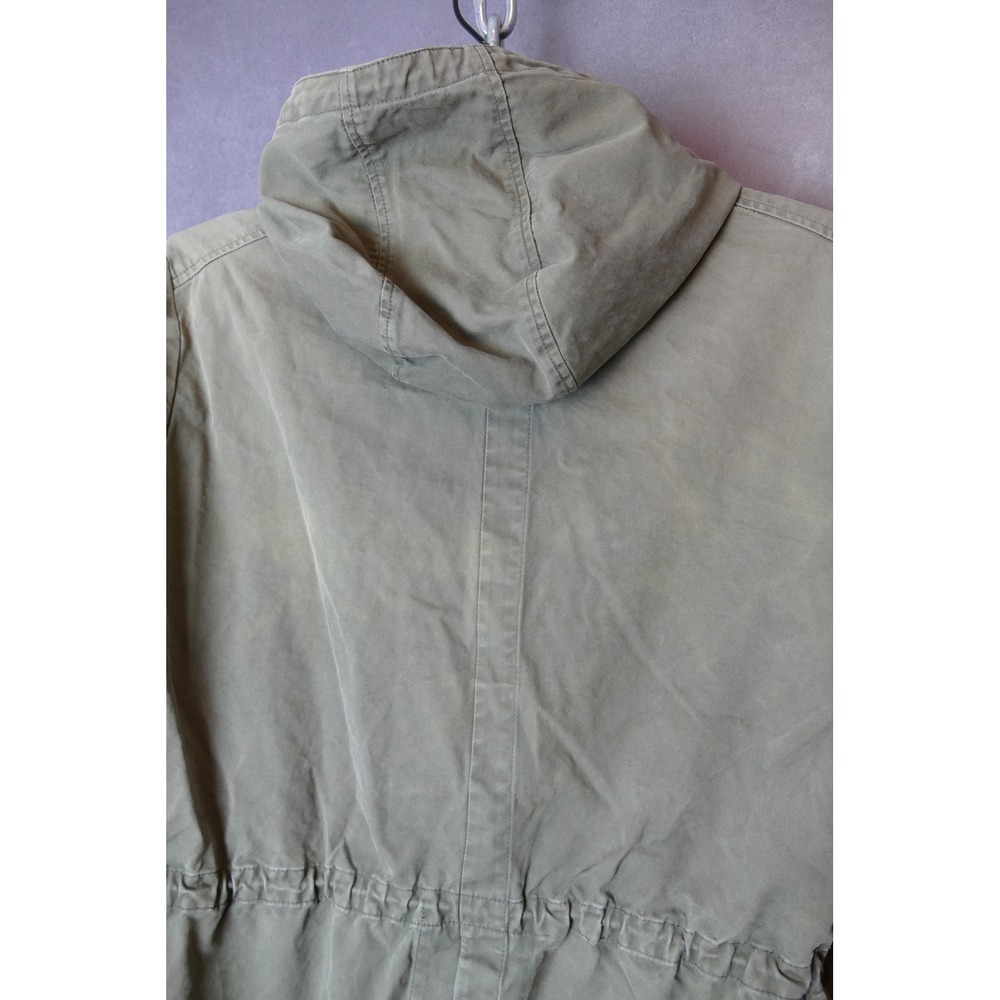 APC Paris Military Hooded Fishtail‎ Parka Jacket Olive Green Cotton Blend Size S - Picture 9 of 11